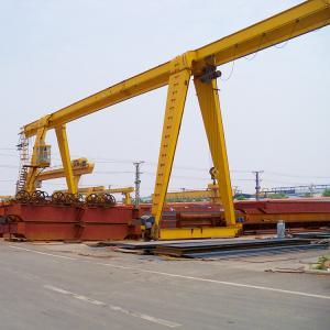 China 10T Span 32M Outdoor Single Beam Gantry Crane Medium Sized Lifting Equipment wholesale