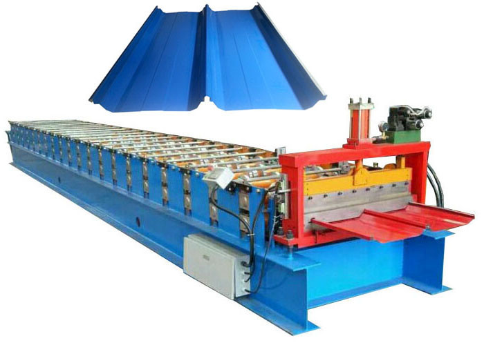 Cr12 Cutter Standing Seam Roll Forming Machine Dimension 8600 * 1300 * 1450mm