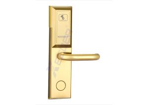 China Gold Color Hotel Door Locks , Hotel Room Security Door Locks L1102JS wholesale