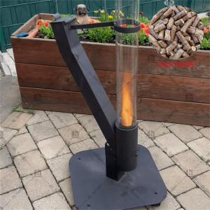 China Biomass Pellet Warming 140cm garden patio heater Portable Modern Wood Stoves wholesale