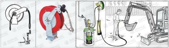 AA4C High pressure oil hydraulic oil hose reel auto repair workshop equipment
