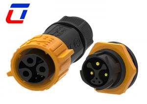 China 6 Pin 50A Waterproof Power Connector M25 IP67 Bulkhead Power Connector wholesale