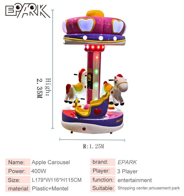 China Small Carousel Horses For Sale Fairground Kiddie Ride Flying Horse Ride Fiber Glass Rides For Sale