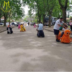 China Hansel high quality coin operated indoor kids amusement rides electric plush motorized animals in mall wholesale