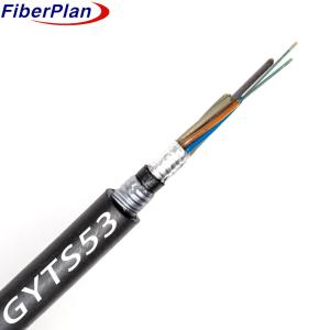China High Quality 2-144 Cores GYTS53 Underground Direct Burial Armored Fiber Optic Cable wholesale