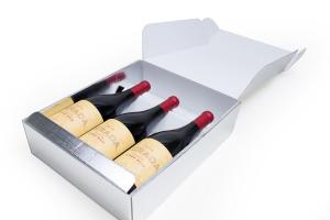China Corrugated Cardboard Wine Bottle Gift Boxes Customized Logo wholesale