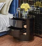Lacquer Bedside Table 55x45x55cm Luxury Modern Furnitures