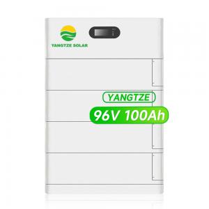 China 96V 100Ah Stackable Battery Storage Lithium Energy With Master Integrated Combiner Box on sale