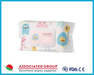 China Natural Non Irritating Fragrance Free Water Baby Wipes Unscented For Baby Cleaning wholesale