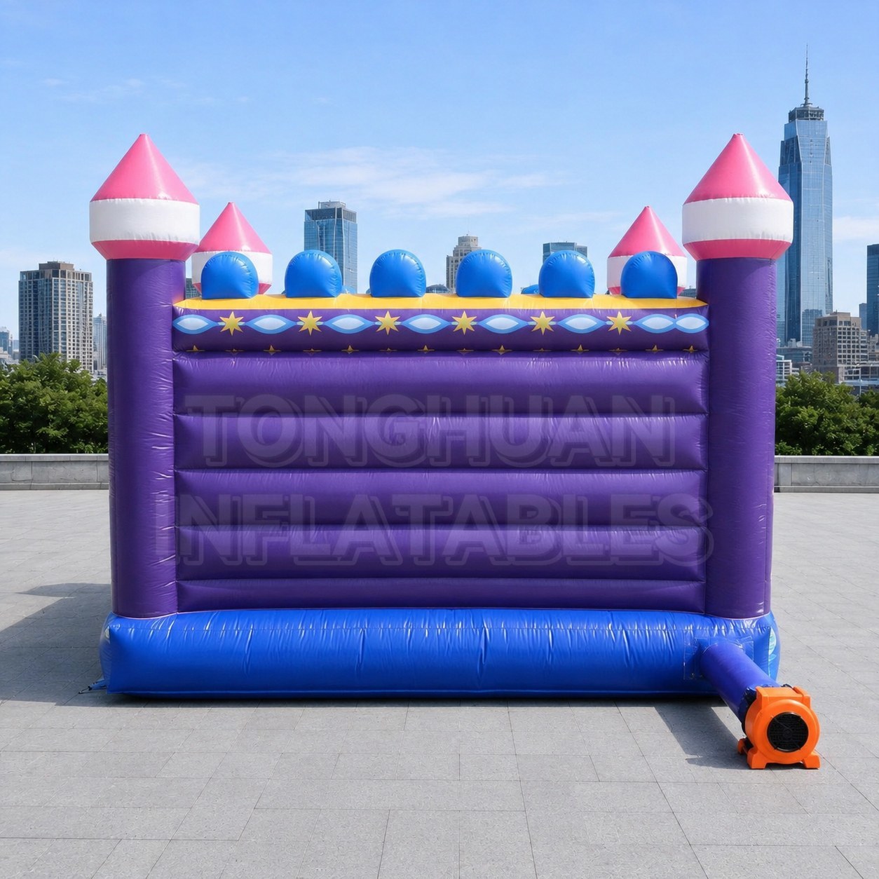 Princess Castle Inflatable Bounce House with Slide for Parks Schools Festivals and Commercial Rental Business