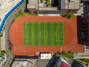 China Synthetic Eco Sports Flooring 400m Standard Running Field Construction wholesale