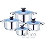 30pcs Camping Stainless Steel Cookware Set Non Stick Customized Logo