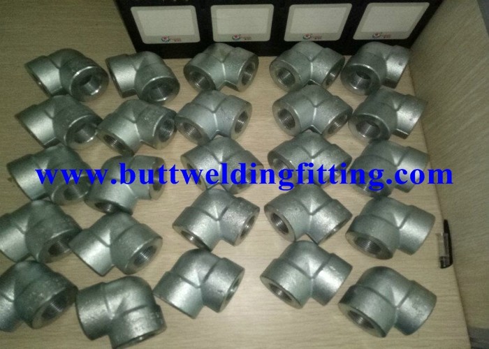 ASTM A105 Galvanized Forged Steel Pipe Fittings 90 Degree 0.75 Inch Elbow