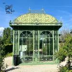 Wrought Iron Gazebo With Glass Large Size Luxury Wedding Garden Sunroom Modern
