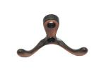Red Antique Copper Wall Hook Furniture Hardware Double Hooks