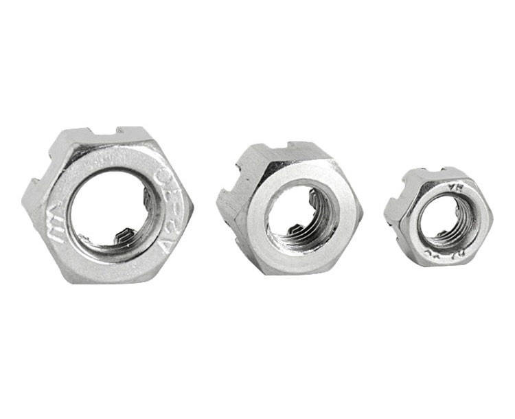 18-8 Stainless Steel Slotted Hex Nuts Castle Locknuts Use With Cotter Pins