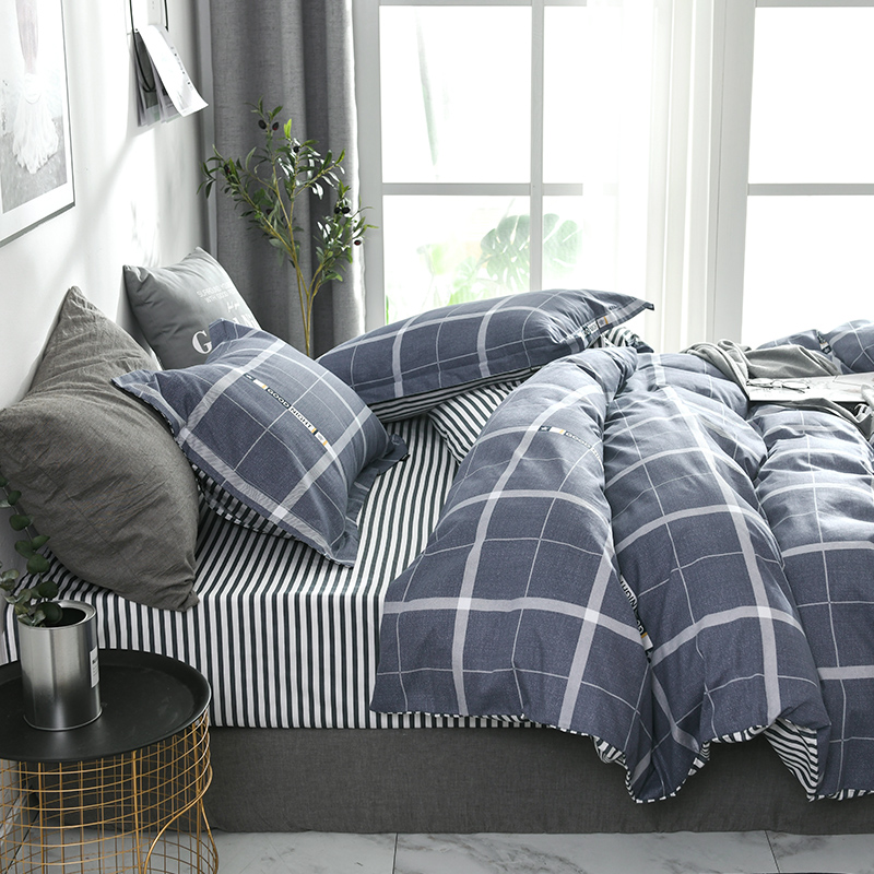 100% Polyester Fibre Customised 4 Piece 2021 King Size Bedding Set Cotton 300Tc for Bedroom