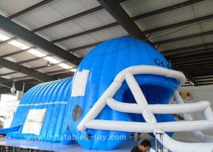 China Large Blue Black American Raiders Inflatable Football Helmet Tunnel wholesale