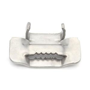 China Silver 201 304 Stainless Steel Strap Buckle With High Tensile Strength wholesale
