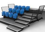 300mm Row Riser Height Telescopic Seating Systems With HDPE 550 Seat