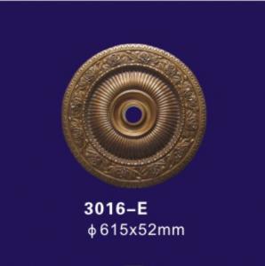 China Bronze Color Decorative Ceiling Cover Plate , Polyurethane Ceiling Rose For Home Deco wholesale