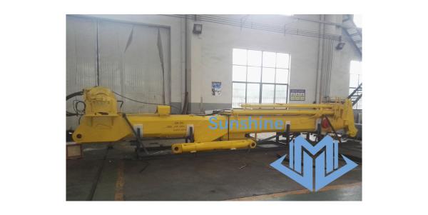 0.85t31m Electric Hydraulic Telescopic Boom Marine Crane For Offshore Service