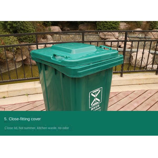 240l Sanitation Classification Large Thick Trailer Plastic 120l Pedal Trash Can Classification Outdoor Trash Can