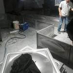 10000M3 SS304 Weld Tiebar Water Tank 1*1M Panel