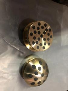 China Cast Bronze Solid Lubricant Bearings CuZn25Al6Fe3Mn3 Non-standard With Good Lubrication Effect wholesale
