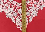 OEM Floral Guipure Lace Collar Applique With Heavy Embroidery By OEKO TEX 100