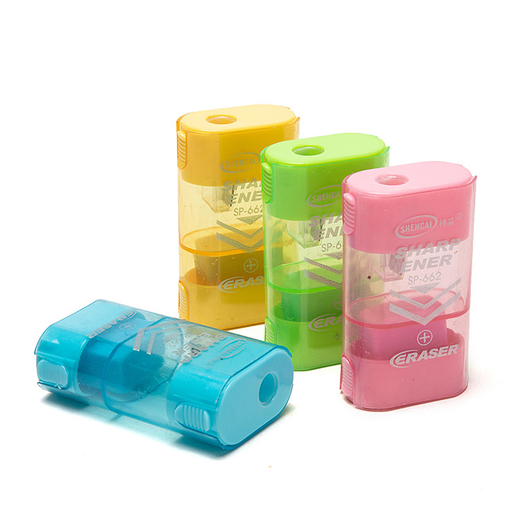 Manual Eraser School Pencil Sharpener Single Hole