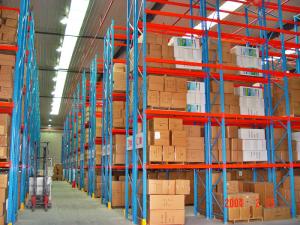 China Blue / Orange Selective Pallet Racking , Adjustable Steel Pallet Racks wholesale