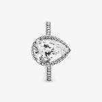 Women's Engagement 925 Sterling Silver Rings 1Carat Moissanite Diamond