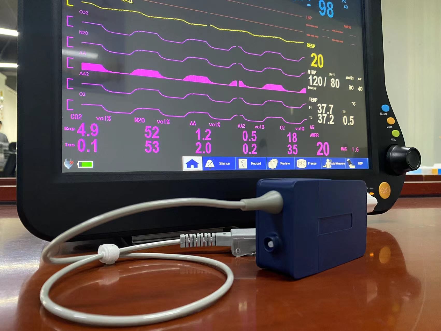 Sidestream Anesthesia Gas Module , Anesthetic Gas Analyzer Monitor For ICU ODM