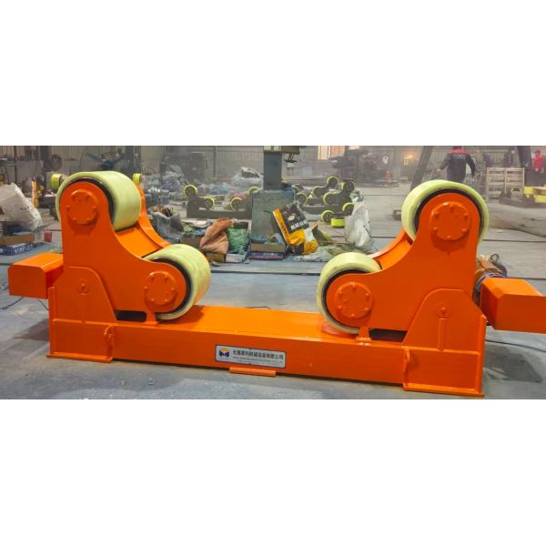 60T Adjustable Welding Rotator Heavy Duty Polyurethane Roller For Pipe Cylinder Welding