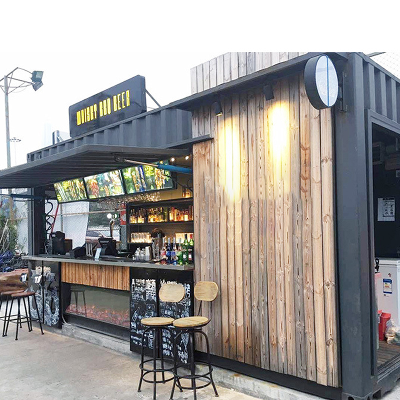 Container Cafe Converted Container Shop Commercial Street Container for Supermarket Convenience Store