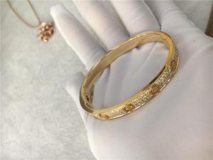 China 18K Yellow Gold Set Luxury Diamond Jewelry With 2 Carats Diamonds NO Gemstone on sale