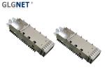 QSFP Optical Transceiver QSFP28 Cage Single Port Copper Alloy Material