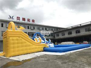 China Customized Inflatable Water Park Slide With Pool / Kids Inflatable Playground on sale