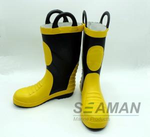 China Steel Toe Fireman Rubber Boots Fire Fighter'S Equipment EN15090-2012 Safety Shoes on sale