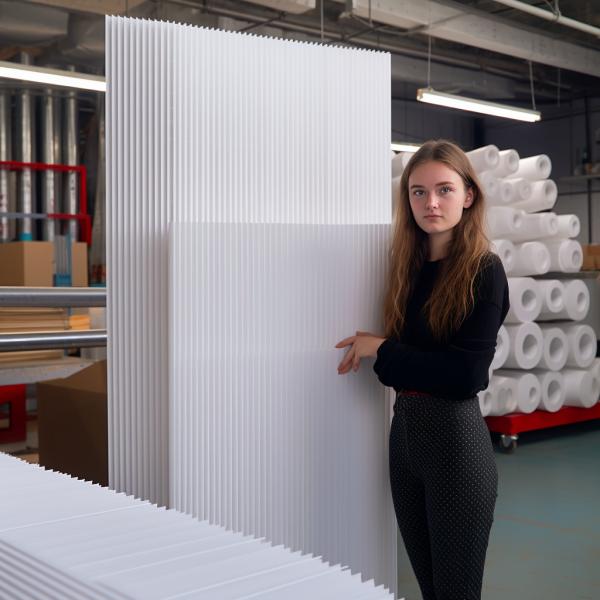 Flammability 4x8 Corrugated Plastic Sheet 3mm For Industrial Projects