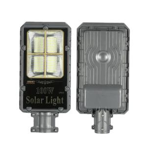 China New Led Solar Street Light With Pole 30W100W Street Lamp Head Outdoor Country Road Lighting New Countryside wholesale