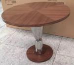 wood top metal base Dining table /activity table for hotel furniture/casegoods