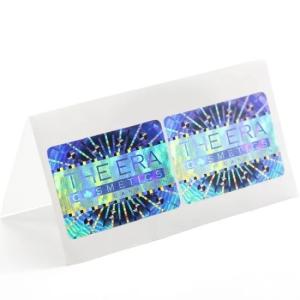 China Colorful Laser PET Holographic Adhesive Sticker Label For Security And Personal Care wholesale