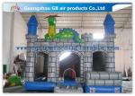 Outdoor Grey Inflatable Jumping Castles , Inflatable Dragon Combo Bouncy Castle