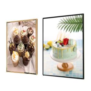 China Ultra Slim Advertising Light Boxes Restaurant Shop Tempered Glass Led Light Box wholesale