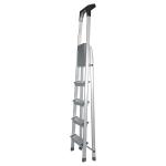 5 Steps Portable Domestic Foldaway Aluminum Step Ladder EN131 GS