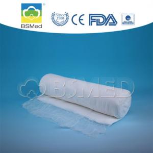 China Surgical Odorless Absorbent Cotton Gauze , White Color Cotton Bandage Roll on sale