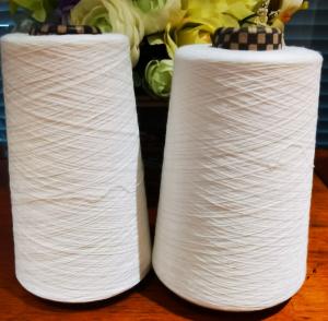 China 40S/2 Recycled Polyester Spun Yarn Eco Friendly For Industrial Sewing wholesale