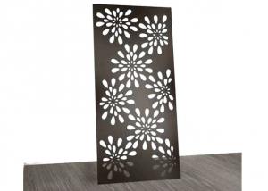 China 5mm Laser Cut Decorative Panels / Privacy Screens Electroplating wholesale